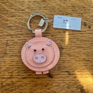Rare Coach Pig Keychain